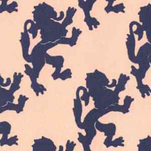Blue Lion Rampant Print Italian Paper ~ Carta Varese Italy